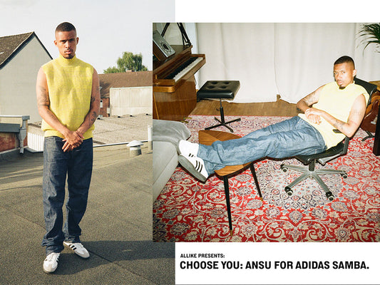 Allike päsentiert: "Choose you: Ansu for adidas Samba."