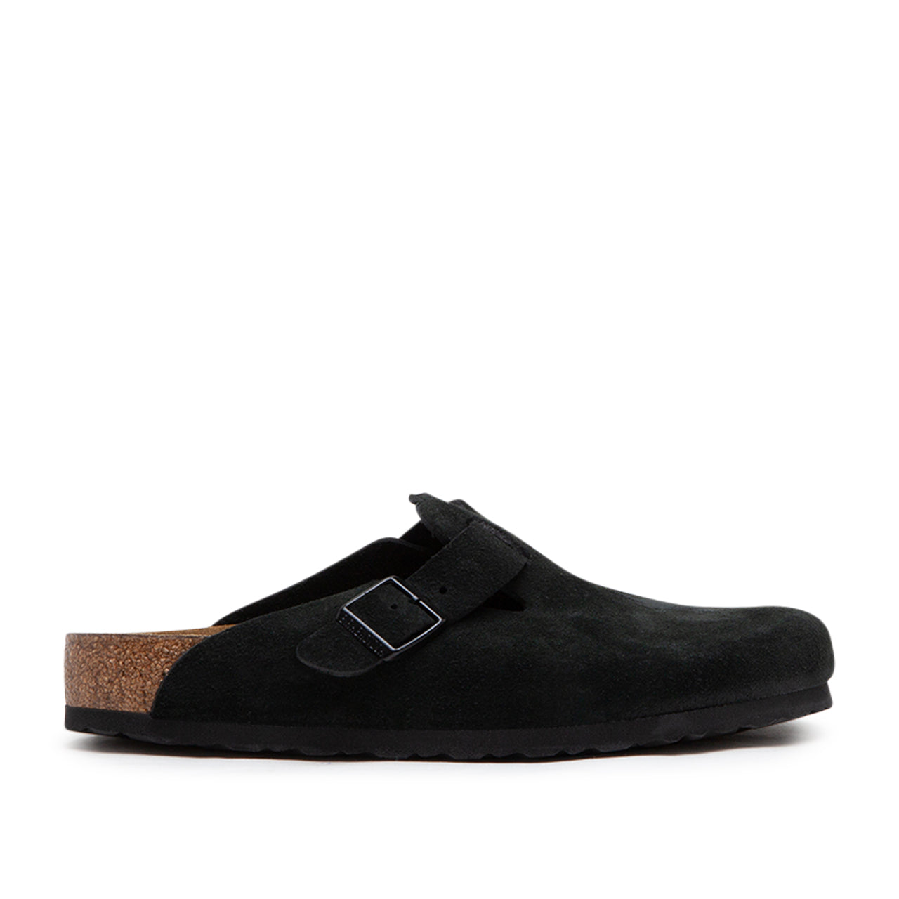 Boston Soft Footbed Suede Leather Black