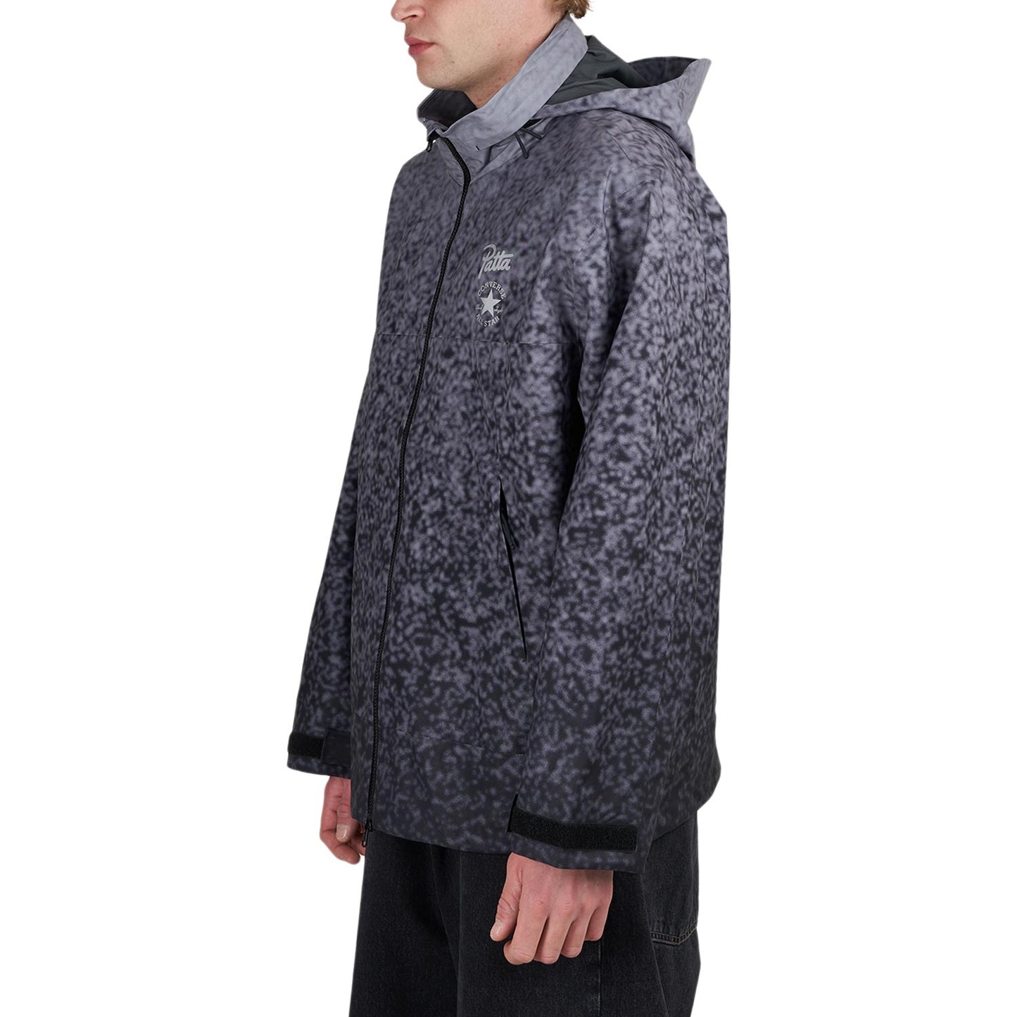 Converse x Patta Rain or Shine Jacket (Schwarz)  - Allike Store