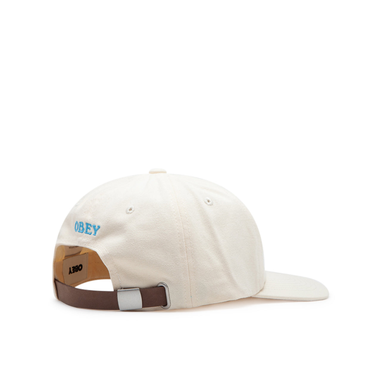 Obey Jaunt 6 Panel Strapback Cap (Creme)  - Allike Store