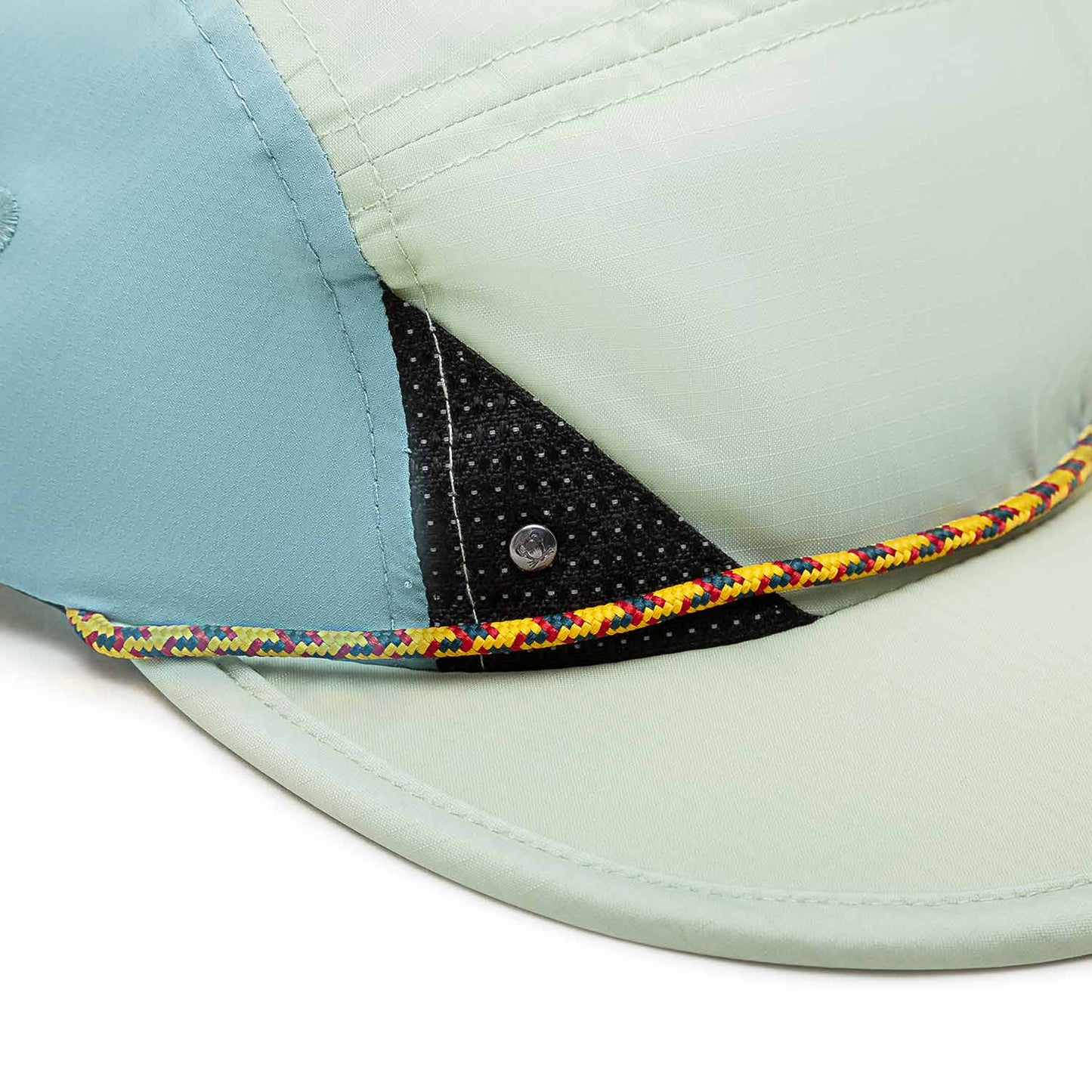 Klättermusen Runa Five Panel Cap (Blau / Grün) - Allike Store