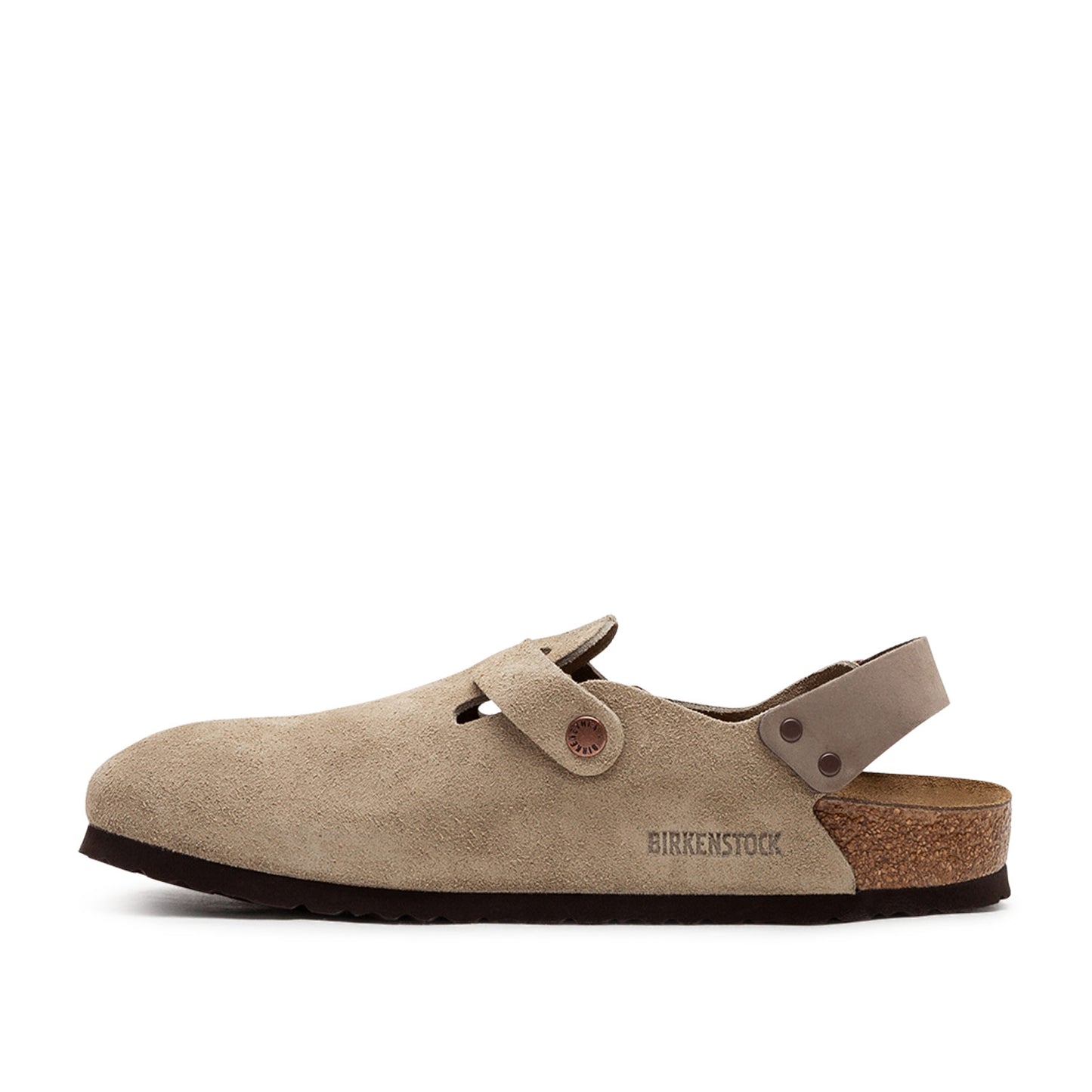 Birkenstock Tokio Suede Leather Narrow (Beige) - Allike Store