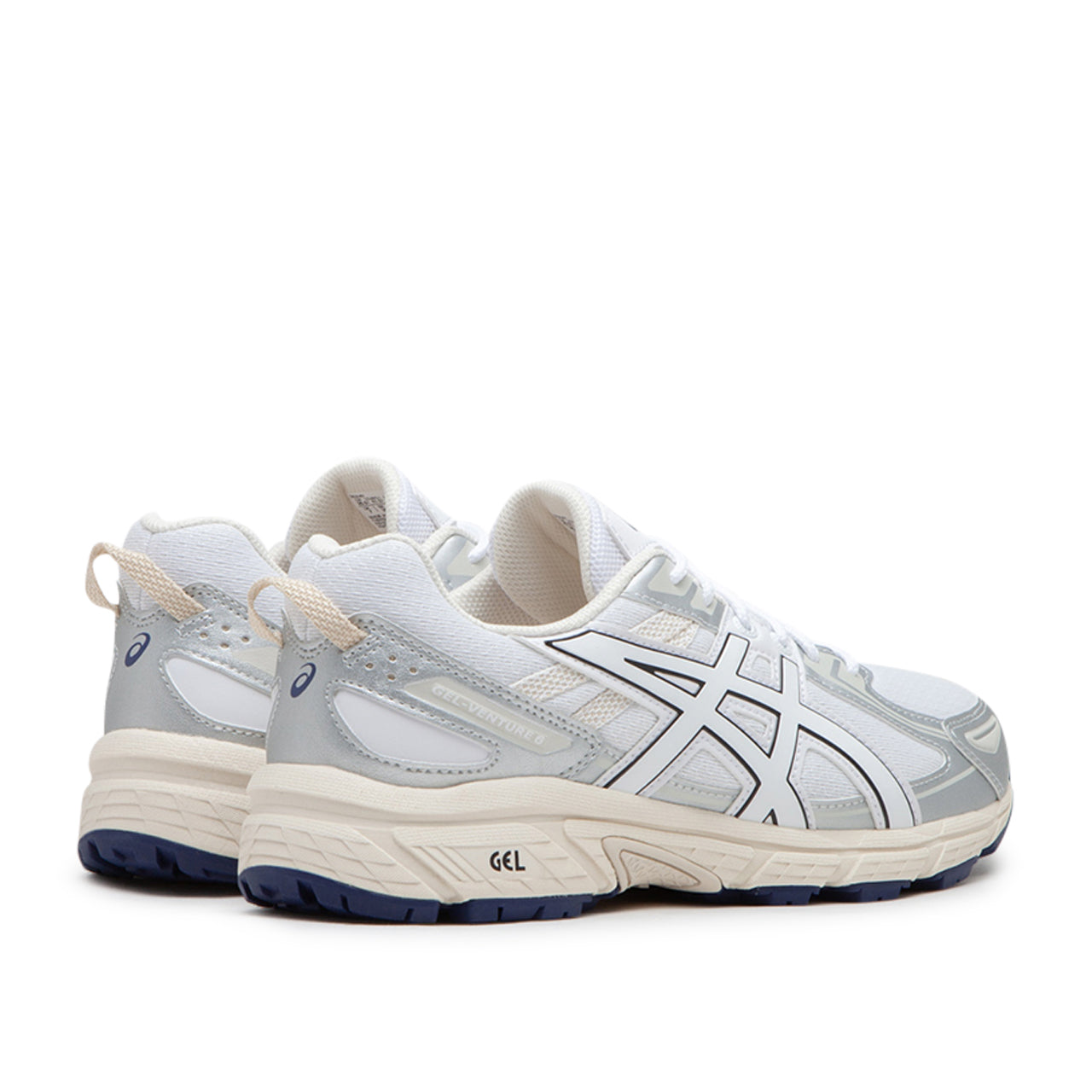 Asics Gel-Venture 6 (Weiß / Silber / Schwarz) - Allike Store