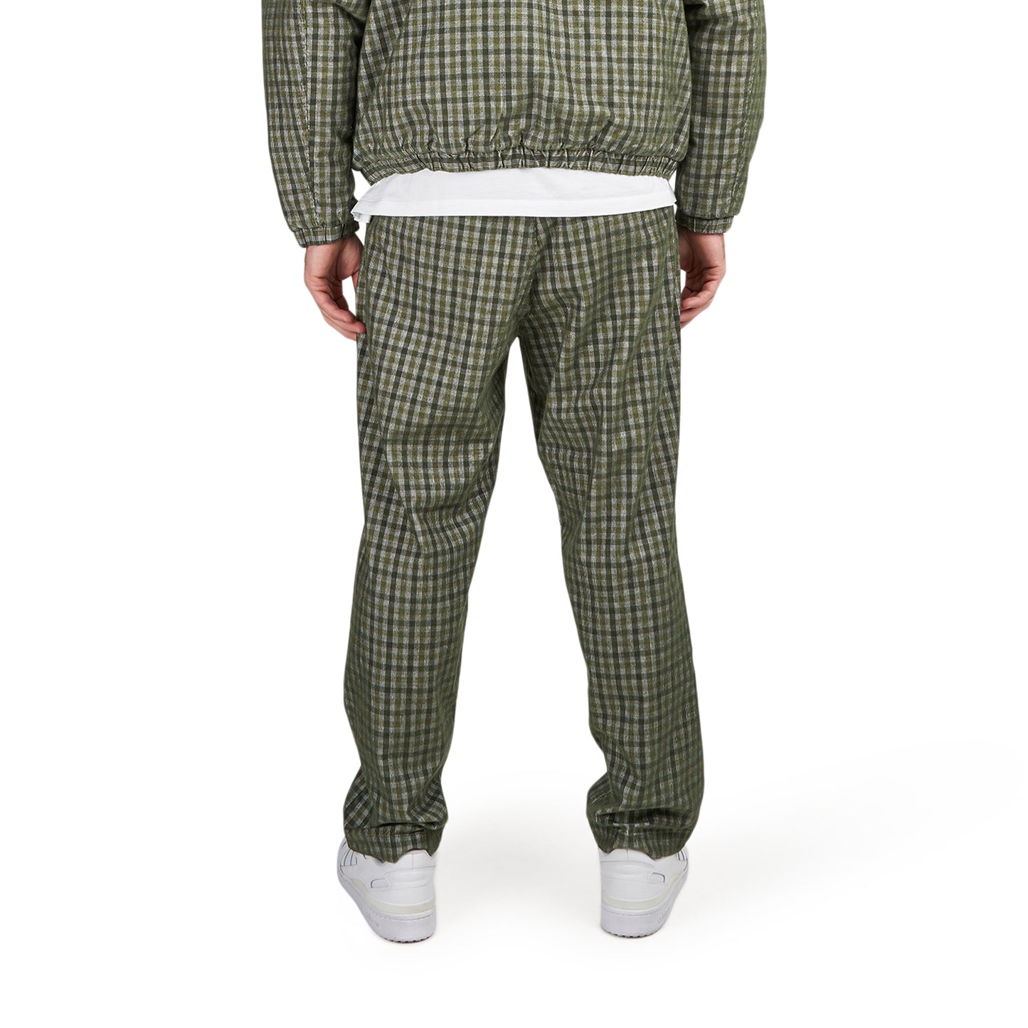 Obey Fubar Pleated Plaid Cord Pant (Grün / Grau)  - Allike Store