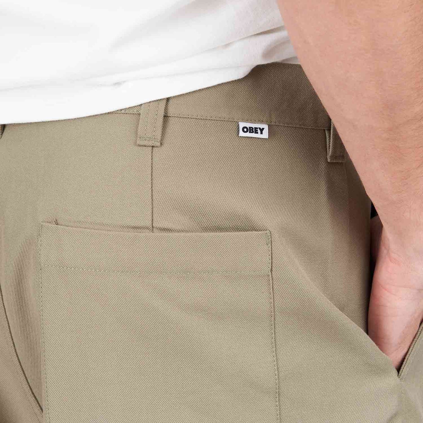 Obey Oliver Short (Beige) - Allike Store