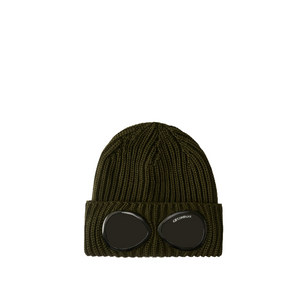 C.P. Company Extra Fine Merino Wool Goggle Beanie (Grün) - Allike Store