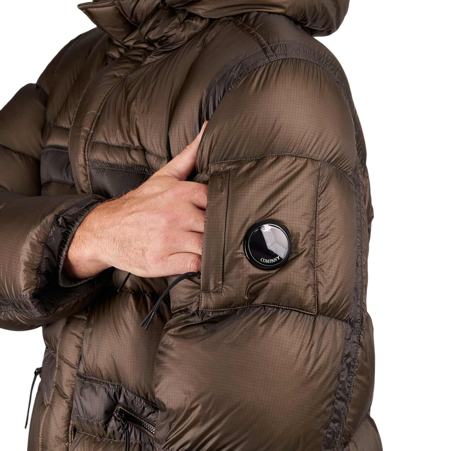 C.P. Company D.D. Shell Hooded Long Down Jacket (Oliv) - Allike Store