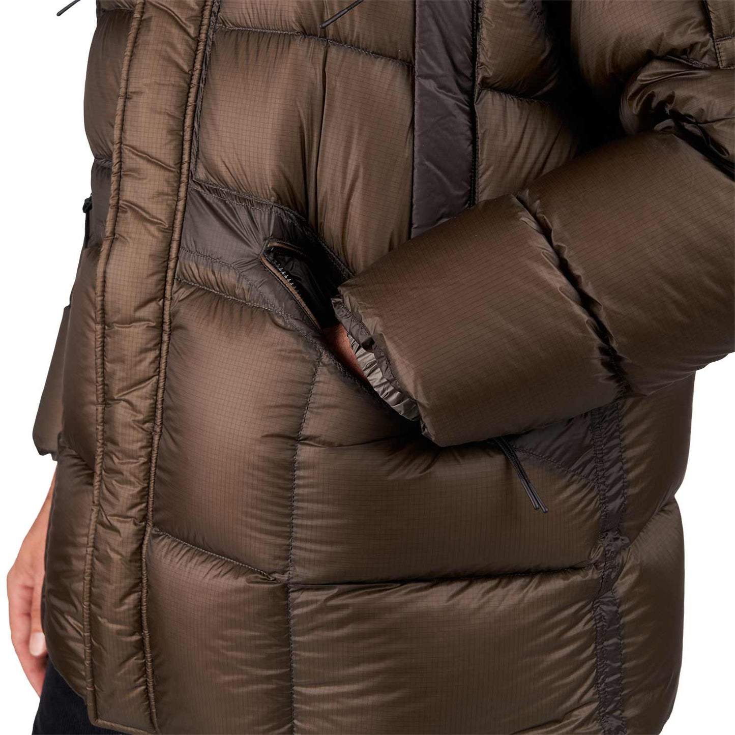 C.P. Company D.D. Shell Hooded Long Down Jacket (Oliv) - Allike Store