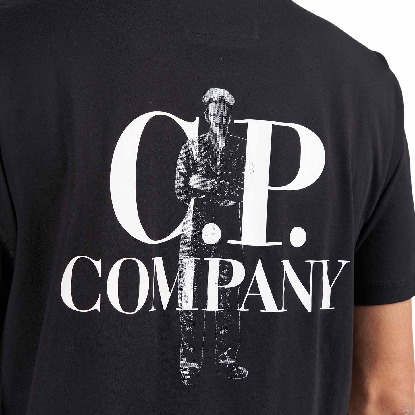 C.P. Company 30/1 Jersey Bold British Sailor T-Shirt (Schwarz) - Allike Store