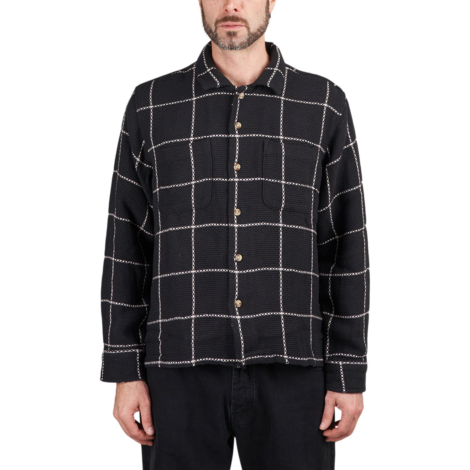 Obey Santo Woven Shirt (Schwarz / Weiß)  - Allike Store