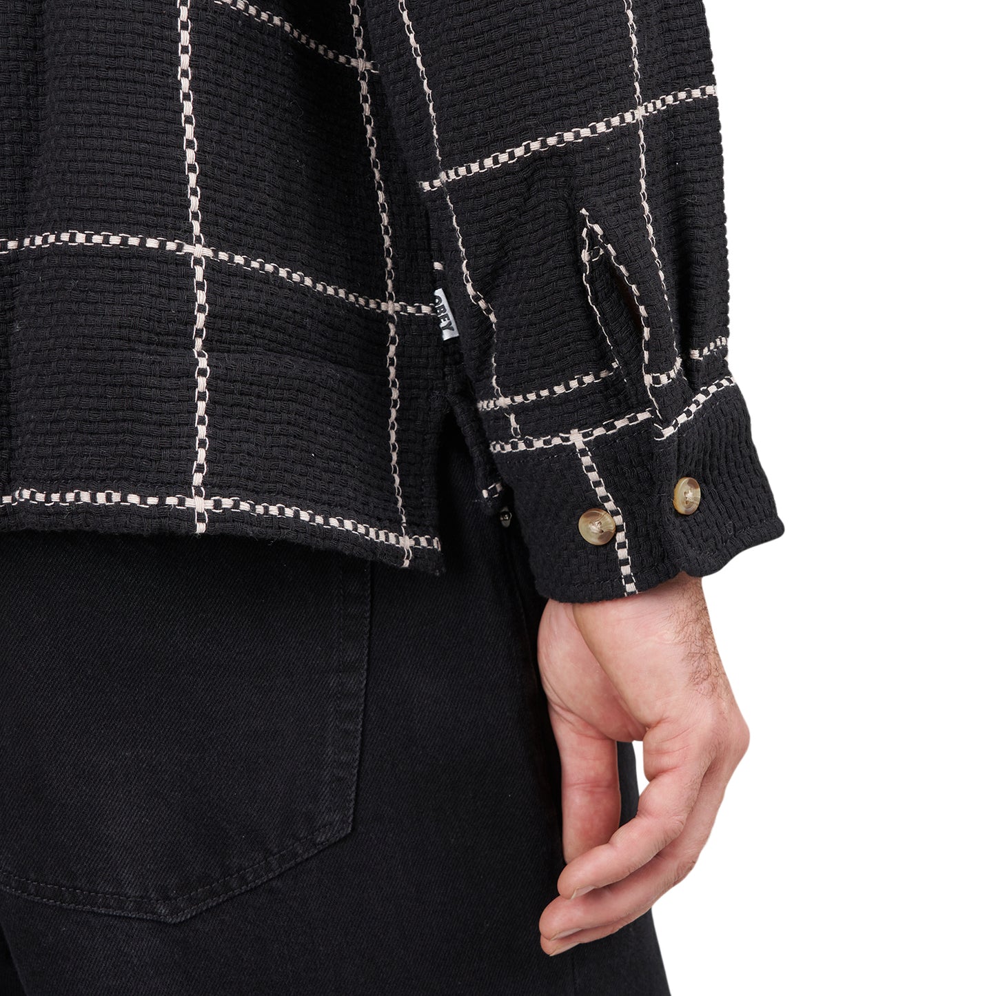 Obey Santo Woven Shirt (Schwarz / Weiß) - Allike Store