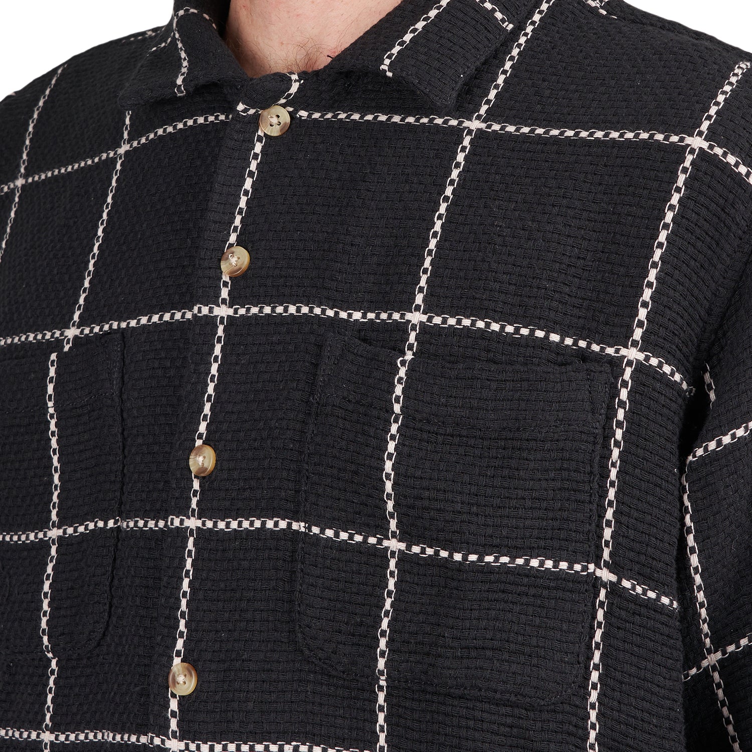 Obey Santo Woven Shirt (Schwarz / Weiß)  - Allike Store