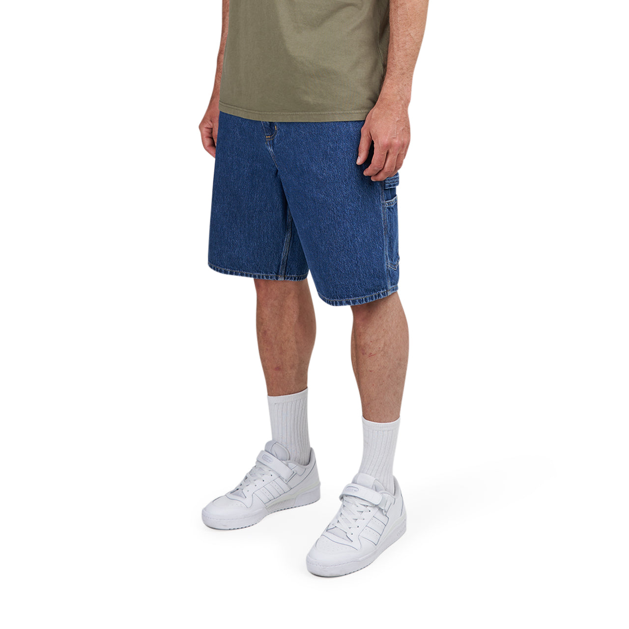 Carhartt WIP Single Knee Short (Blau) - Allike Store