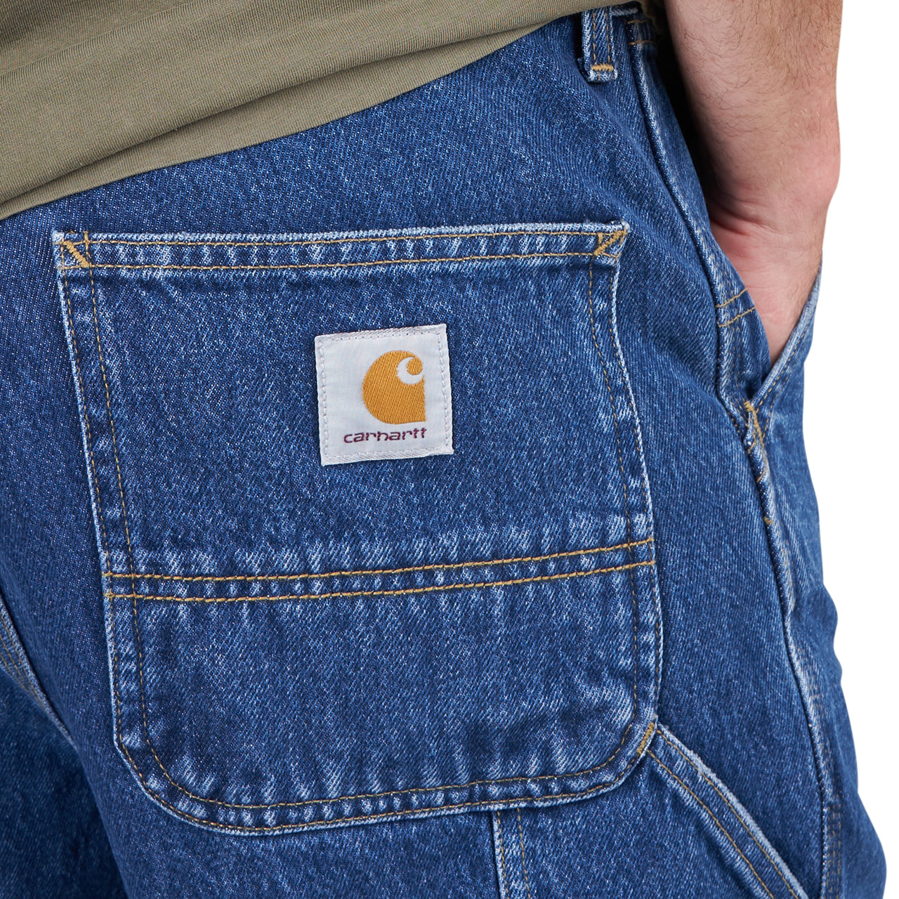 Carhartt WIP Single Knee Short (Blau) - Allike Store