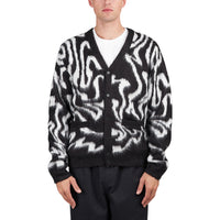 Obey Pally Cardigan (Black / White)