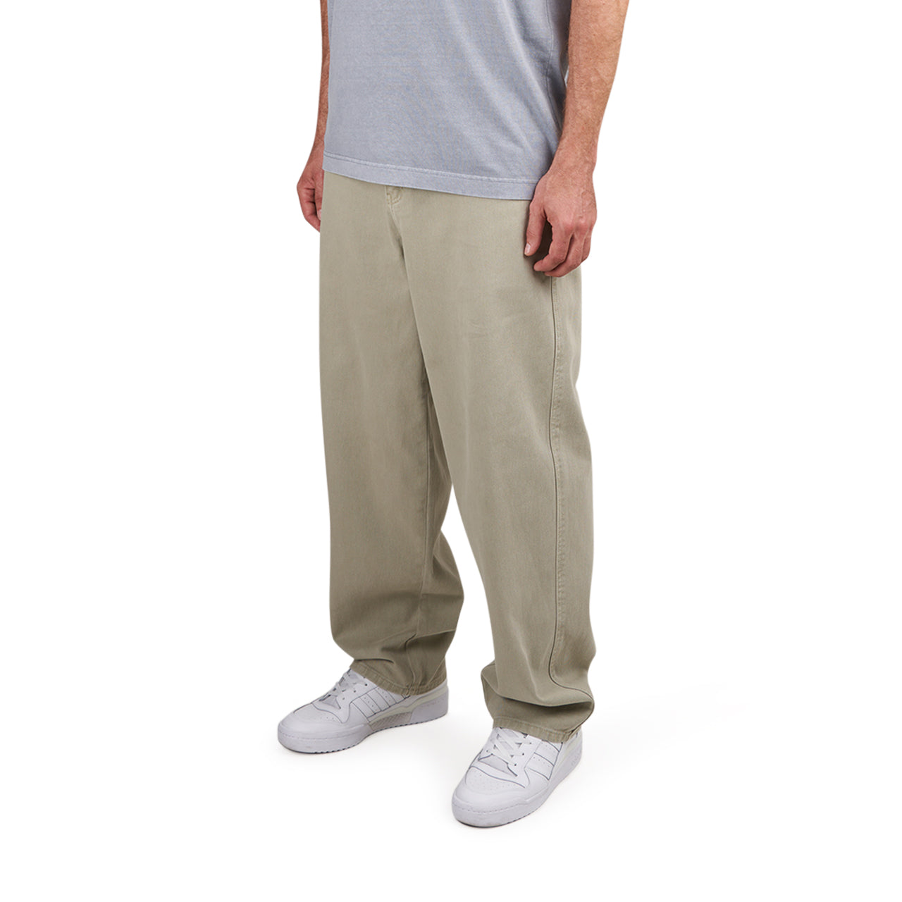 Dime Baggy Denim Pants (Khaki) - Allike Store