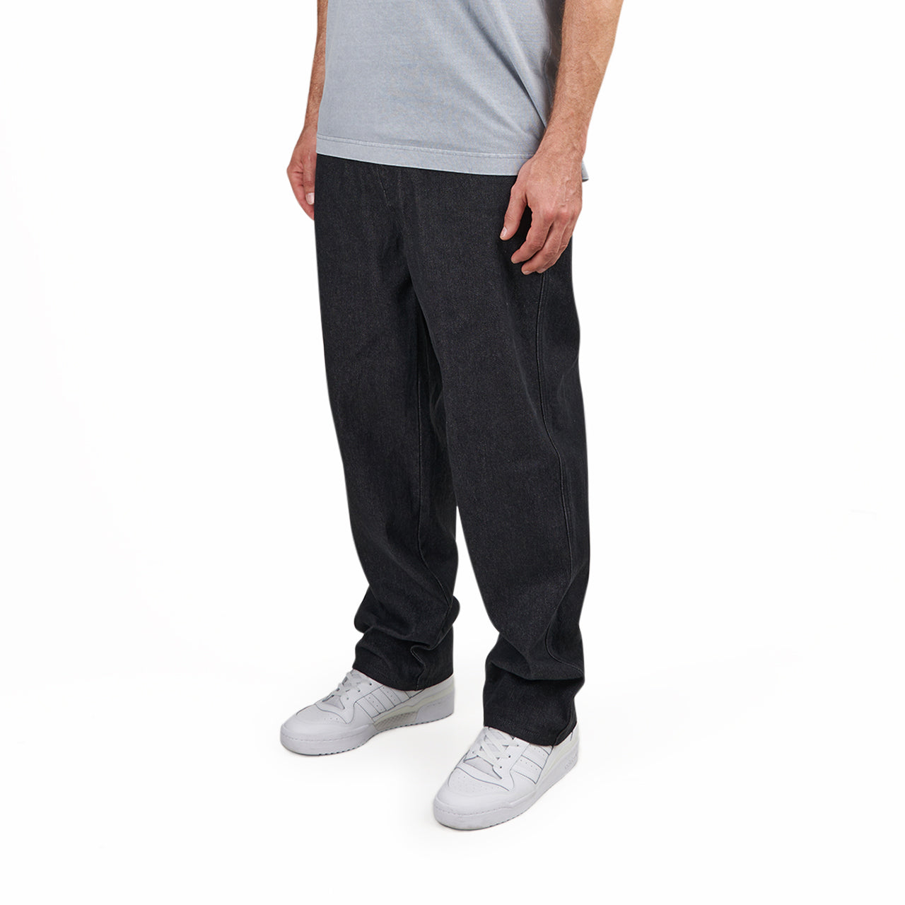 Dime Relaxed Denim Pants (Schwarz)  - Allike Store