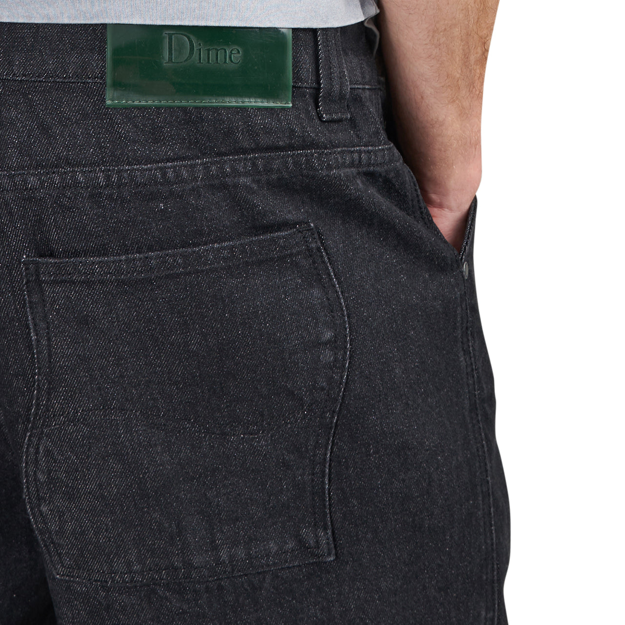 Dime Relaxed Denim Pants (Schwarz)  - Allike Store