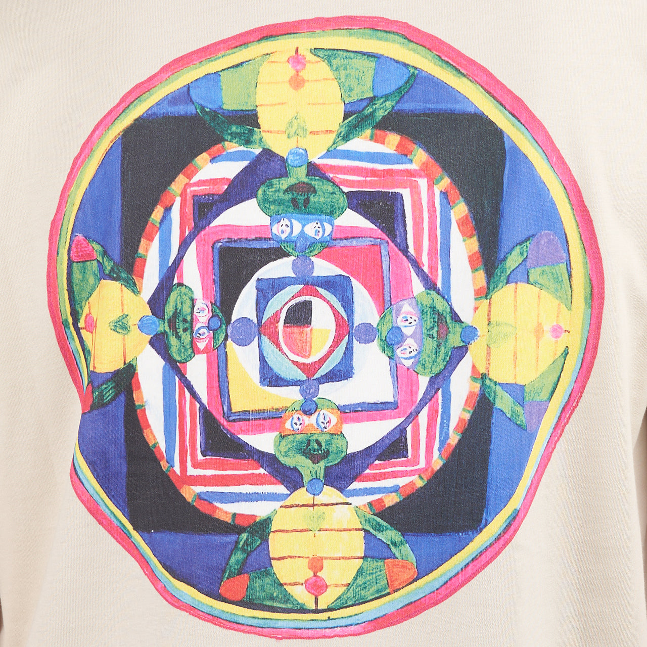 T.I.M.E. Future Time Zone SS Tee (Beige / Multi) - Allike Store