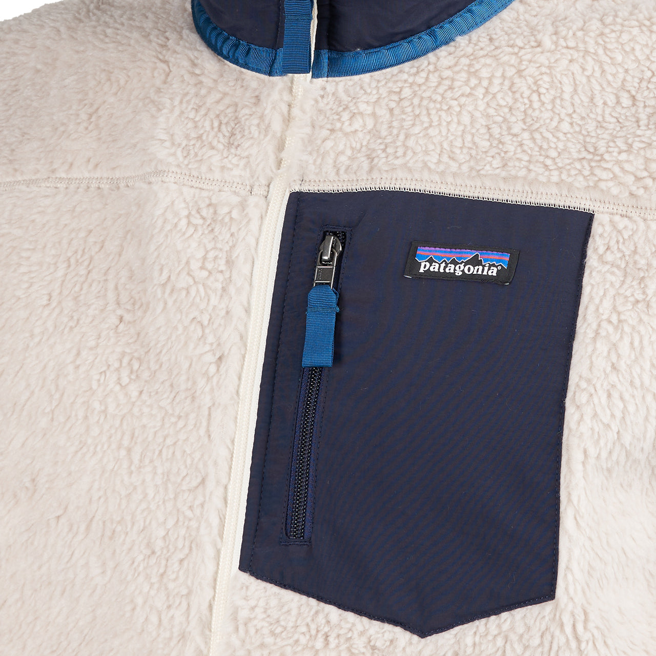 Patagonia Classic Retro-X Fleece Vest (Beige / Blau)  - Allike Store