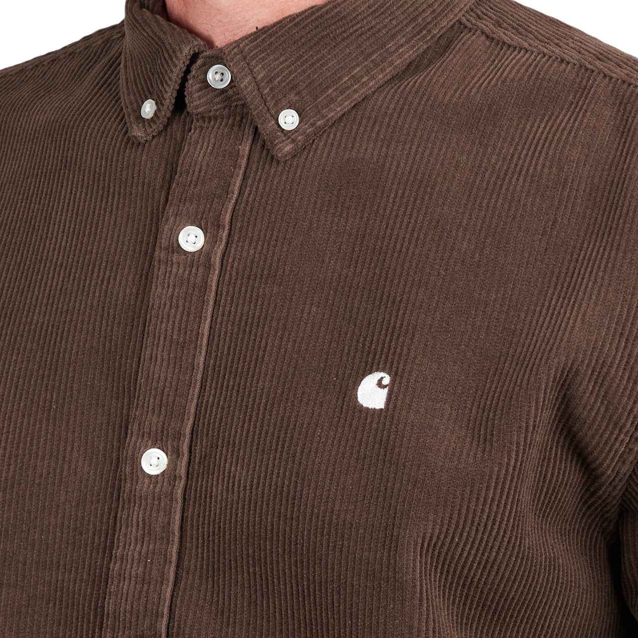 Carhartt WIP Longsleeve Madison Cord Shirt (Braun)  - Allike Store