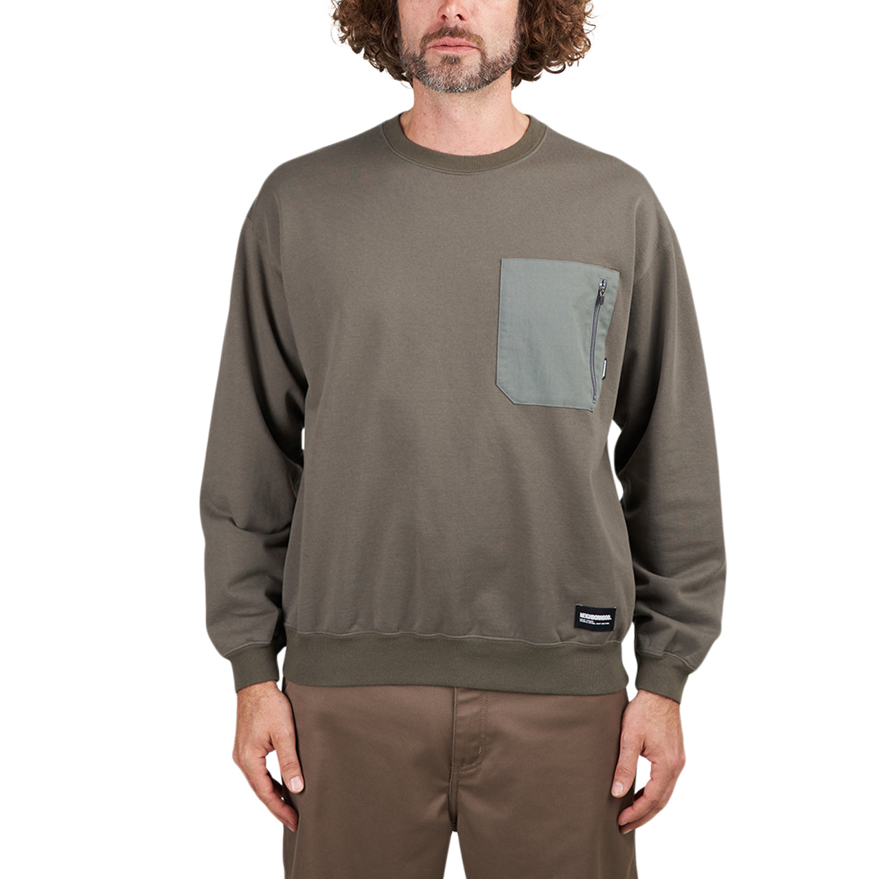 Neighborhood Design Sweatshirt LS-3 (Oliv) - Allike Store