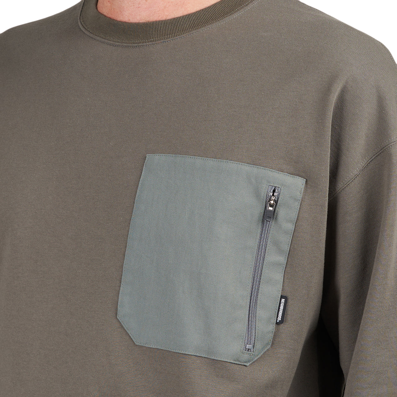 Neighborhood Design Sweatshirt LS-3 (Oliv) - Allike Store