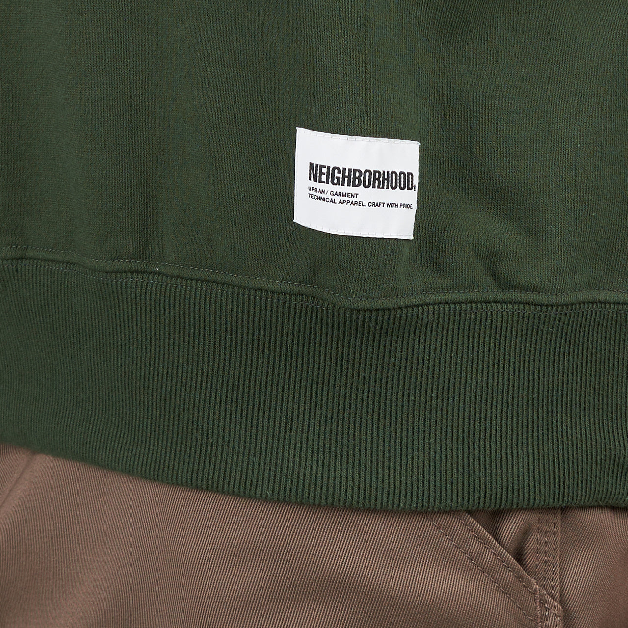 Neighborhood College Sweatshirt (Grün / Weiß) - Allike Store