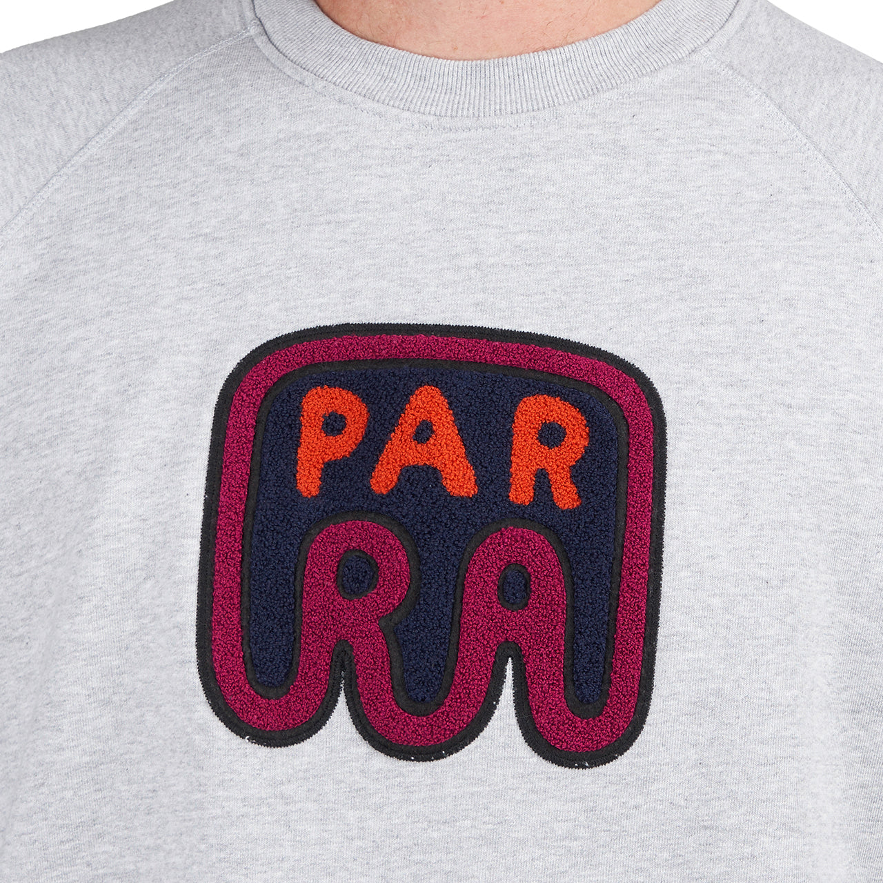 Parra Fast Food Logo Crew Neck Sweatshirt (Grau) - Allike Store