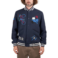 by Parra Run Sit & Bike Varsity Jacket (Navy)
