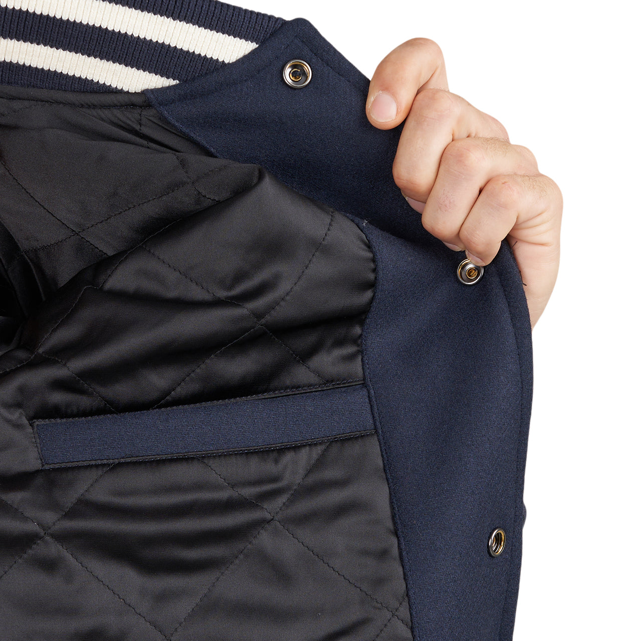 by Parra Run Sit & Bike Varsity Jacket (Navy)  - Allike Store