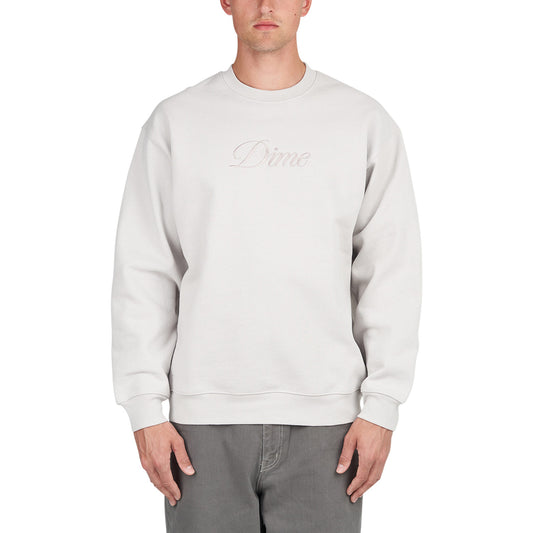 Dime Cursive Logo Crewneck (Grau)  - Allike Store