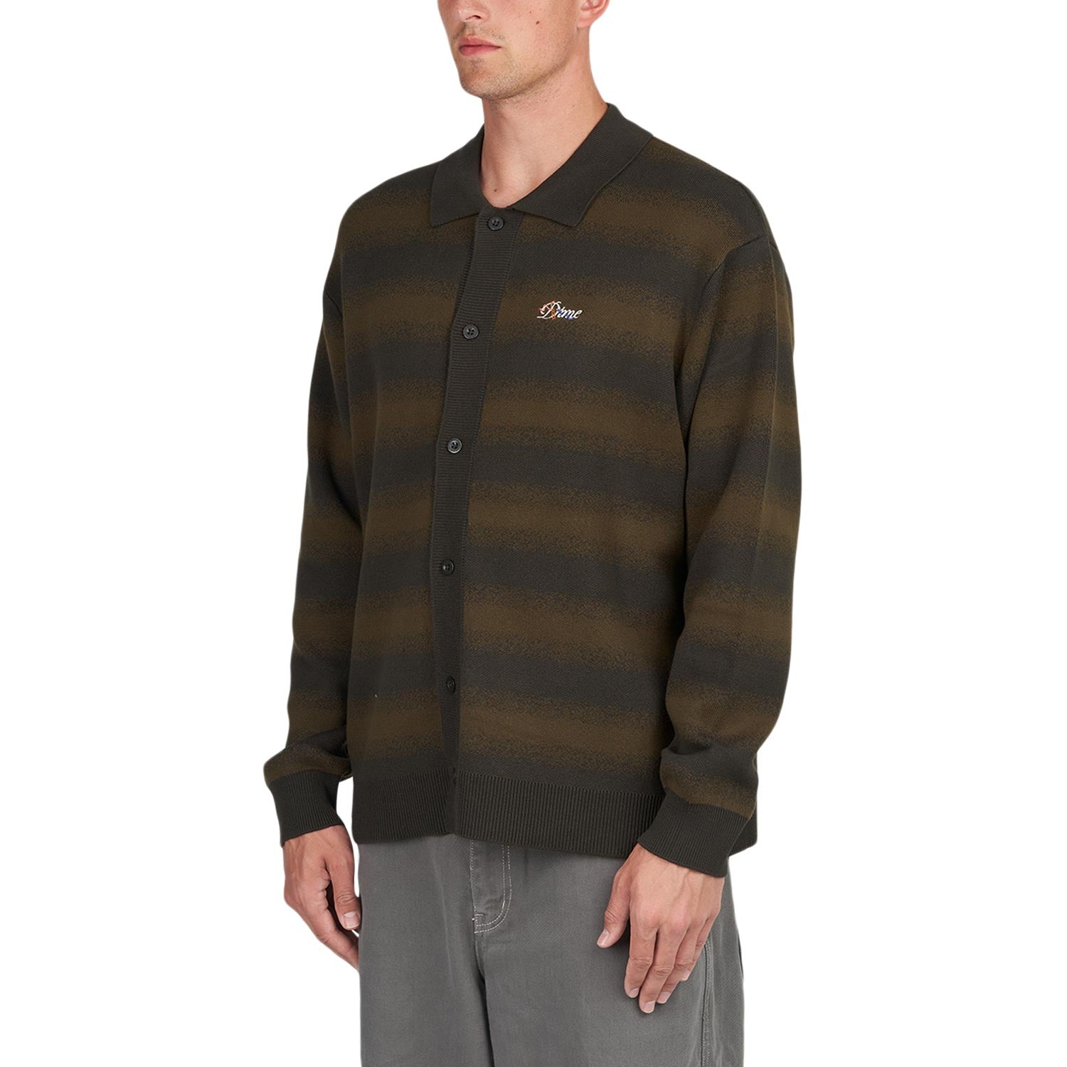 Dime Haze Knit Cardigan (Grün)  - Allike Store