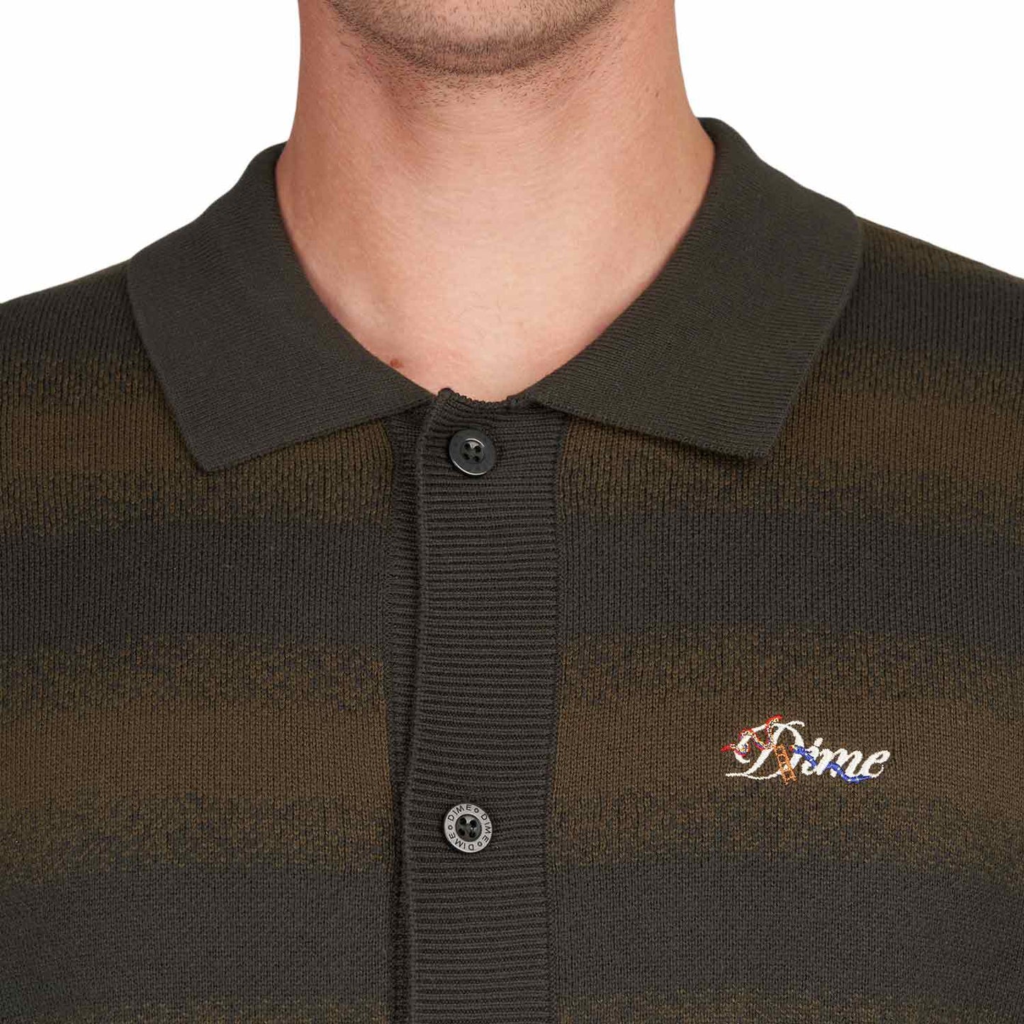 Dime Haze Knit Cardigan (Grün) - Allike Store