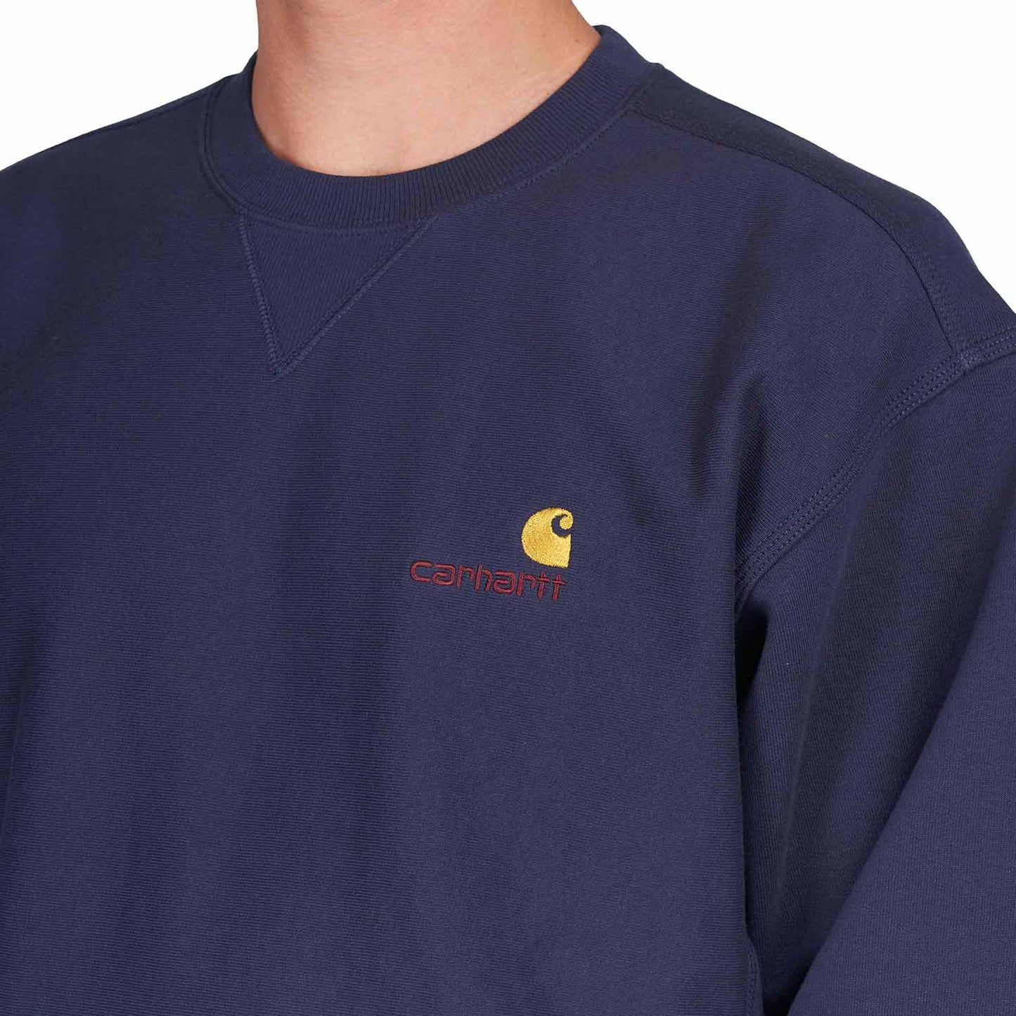 Carhartt WIP American Script Sweatshirt (Dunkelblau) - Allike Store