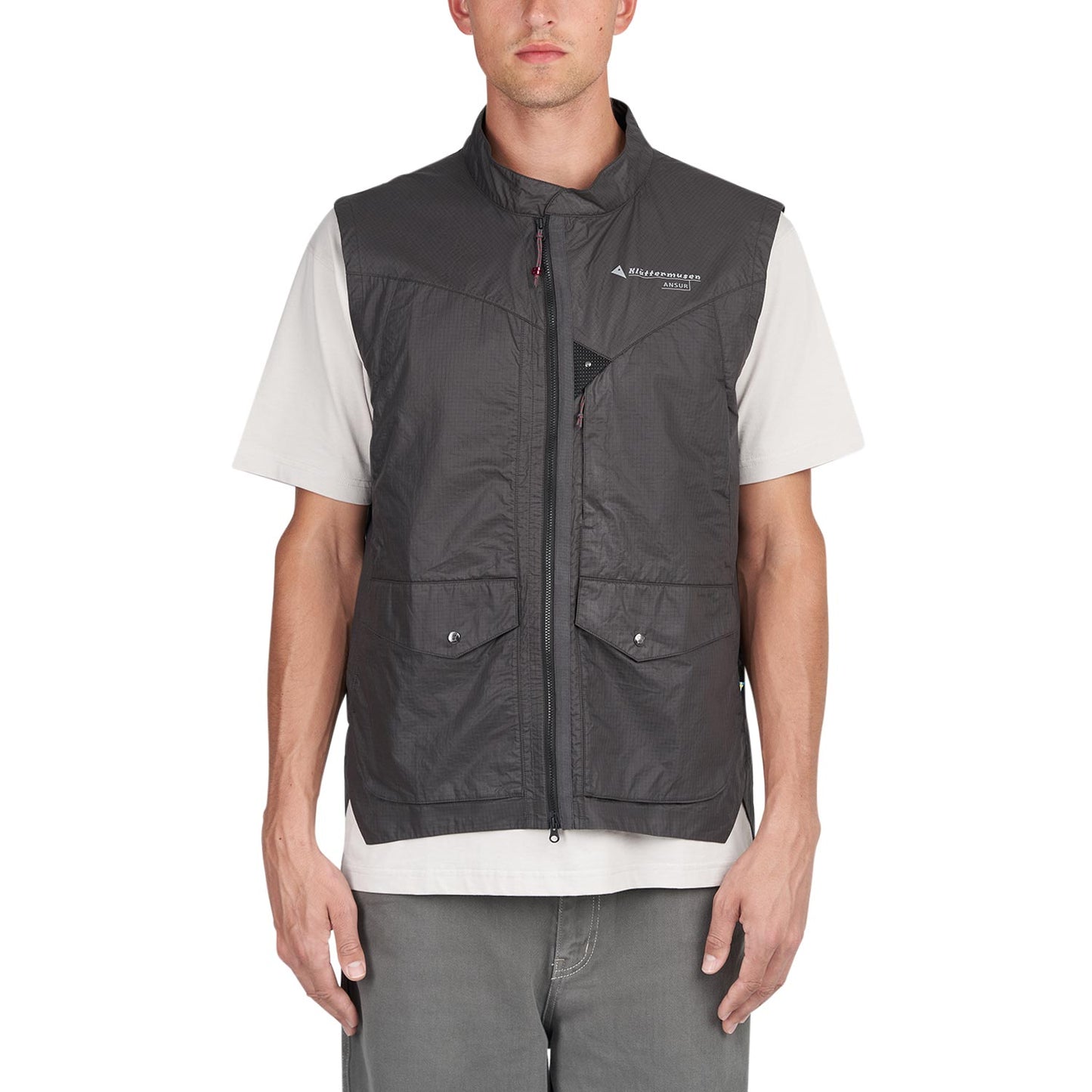 Klättermusen Ansur Wind Vest M's (Schwarz) - Allike Store