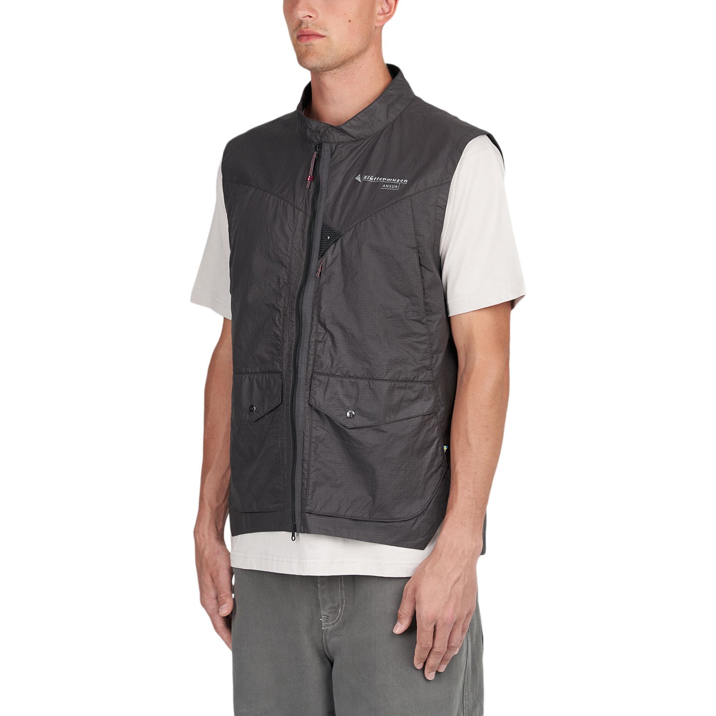 Klättermusen Ansur Wind Vest M's (Schwarz) - Allike Store
