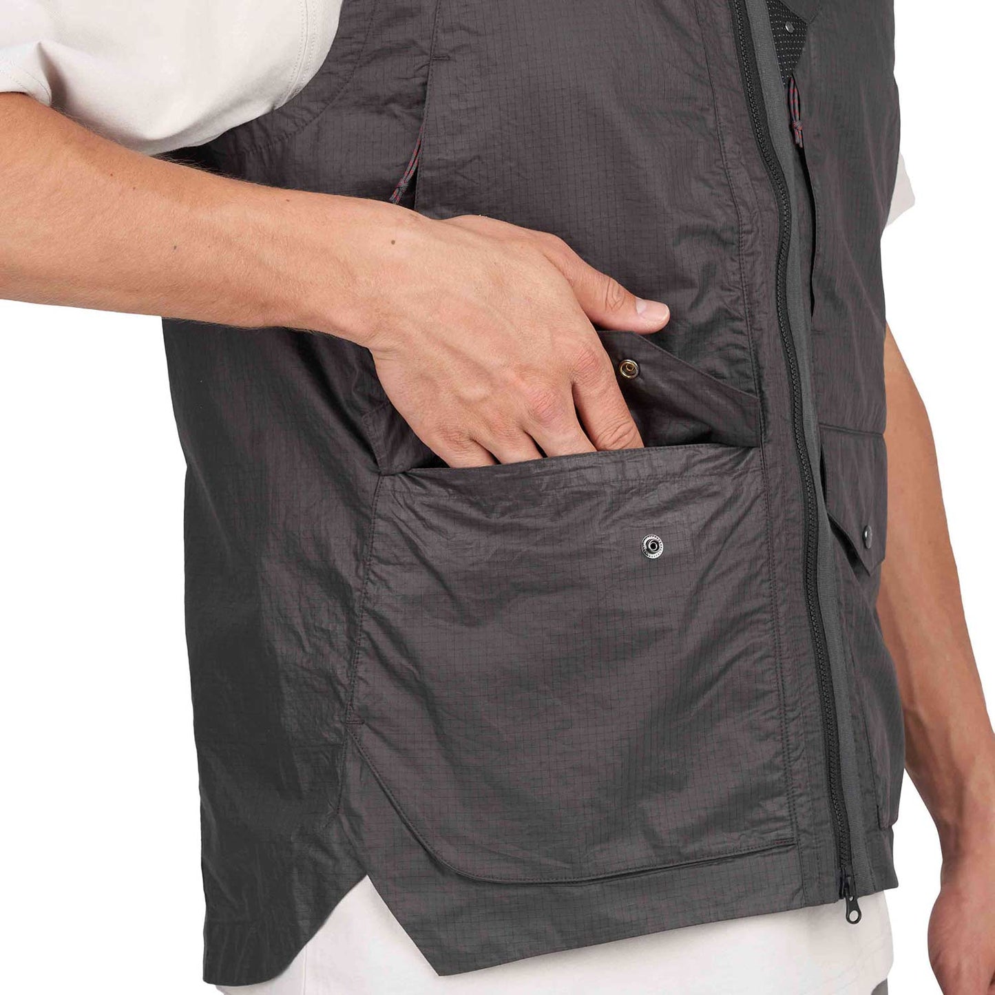 Klättermusen Ansur Wind Vest M's (Schwarz) - Allike Store