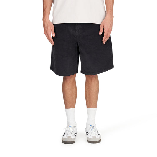 Obey Bigwig Baggy Corduroy Short (Schwarz)  - Allike Store