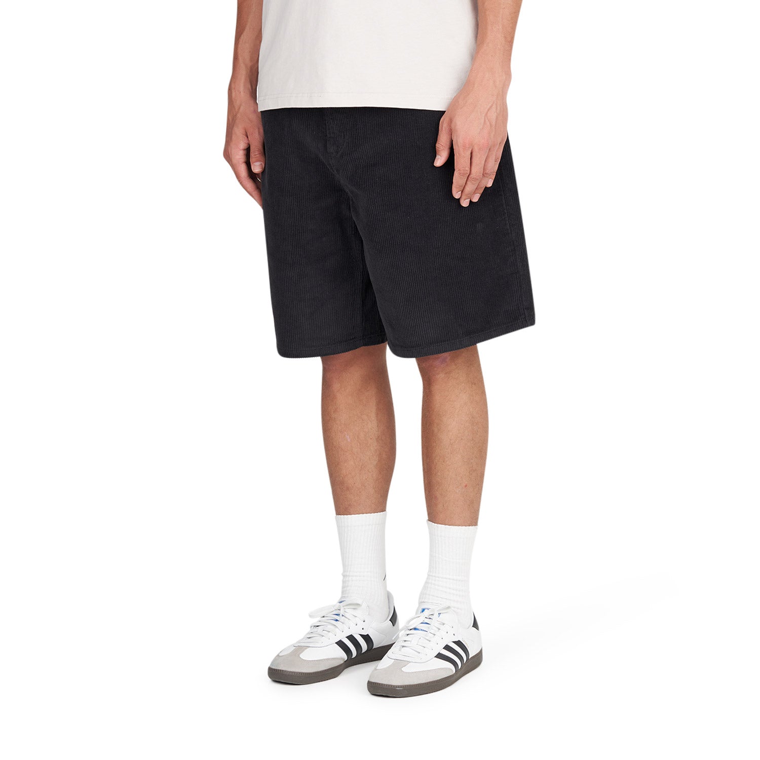 Obey Bigwig Baggy Corduroy Short (Schwarz)  - Allike Store