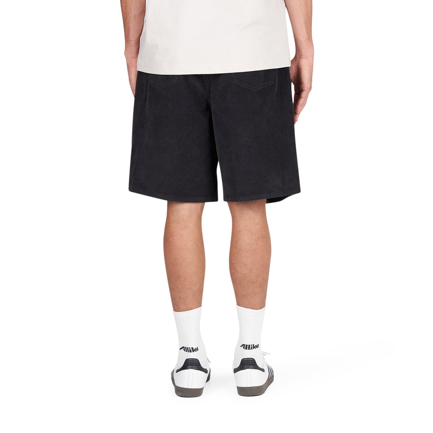Obey Bigwig Baggy Corduroy Short (Schwarz)  - Allike Store