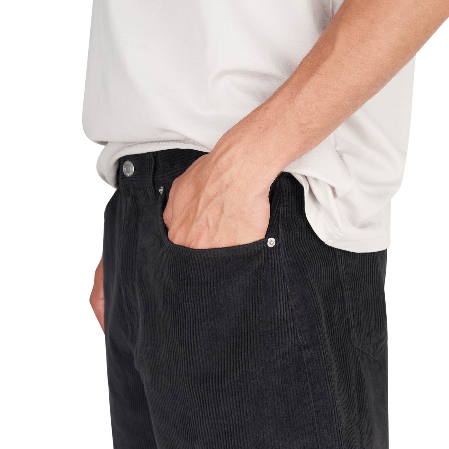 Obey Bigwig Baggy Corduroy Short (Schwarz)  - Allike Store