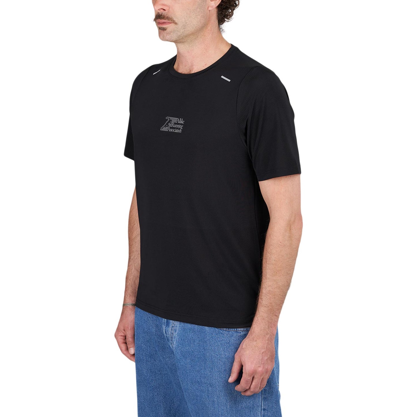 Allike Running Association Running Shirt (Schwarz / Reflective) - Allike Store