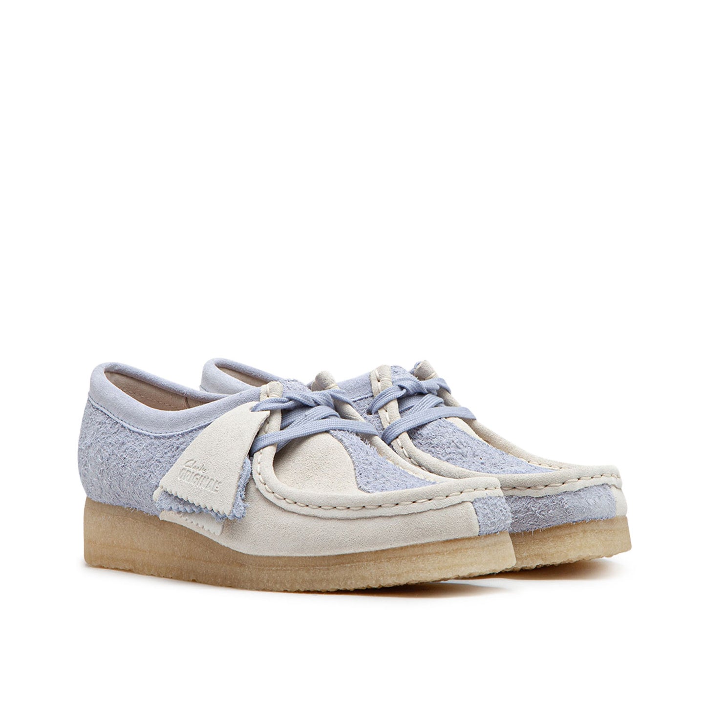 Clarks Wmns Wallabee "Cloud Grey" Combi (Grau)