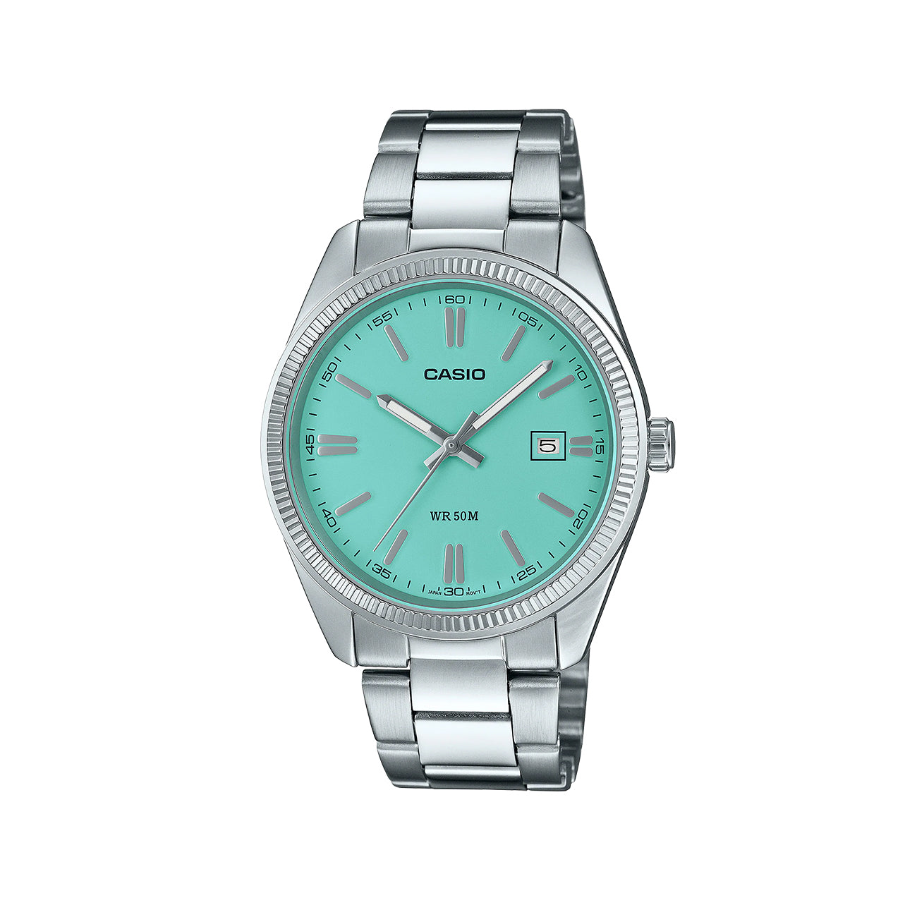 Casio MTP-1302PD-2A2VEF (Silber/Türkis) - Allike Store