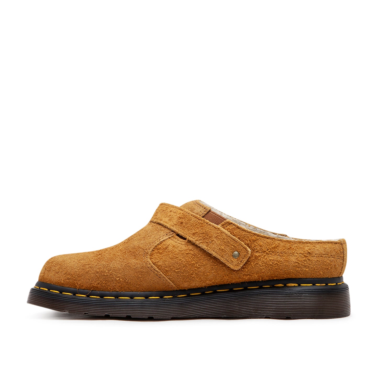Dr. Martens Isham Faux Shearling Lined Suede Mules (Braun) - Allike Store