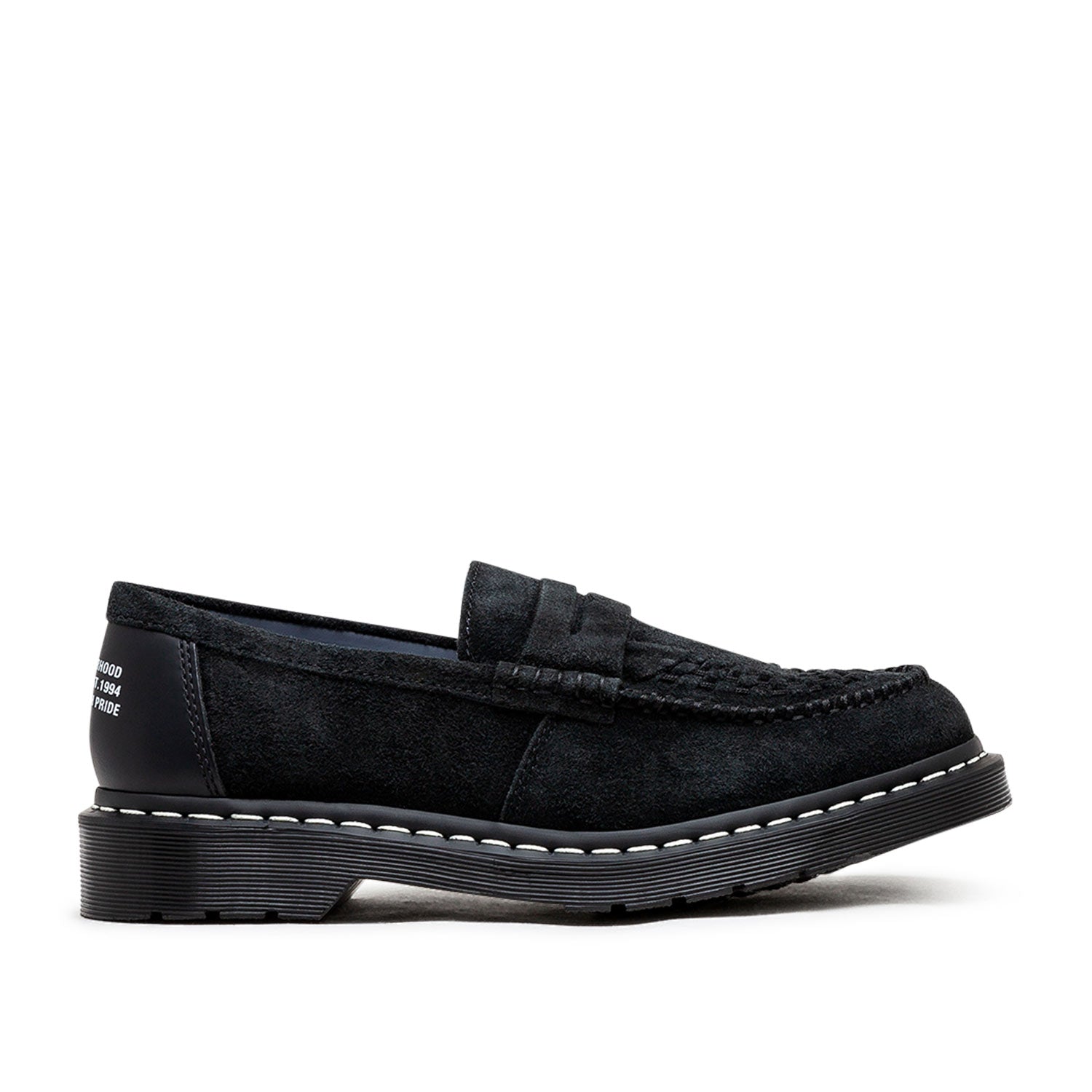 Dr. Martens Men's x Neighborhood Smiths Shoe in Black Smooth