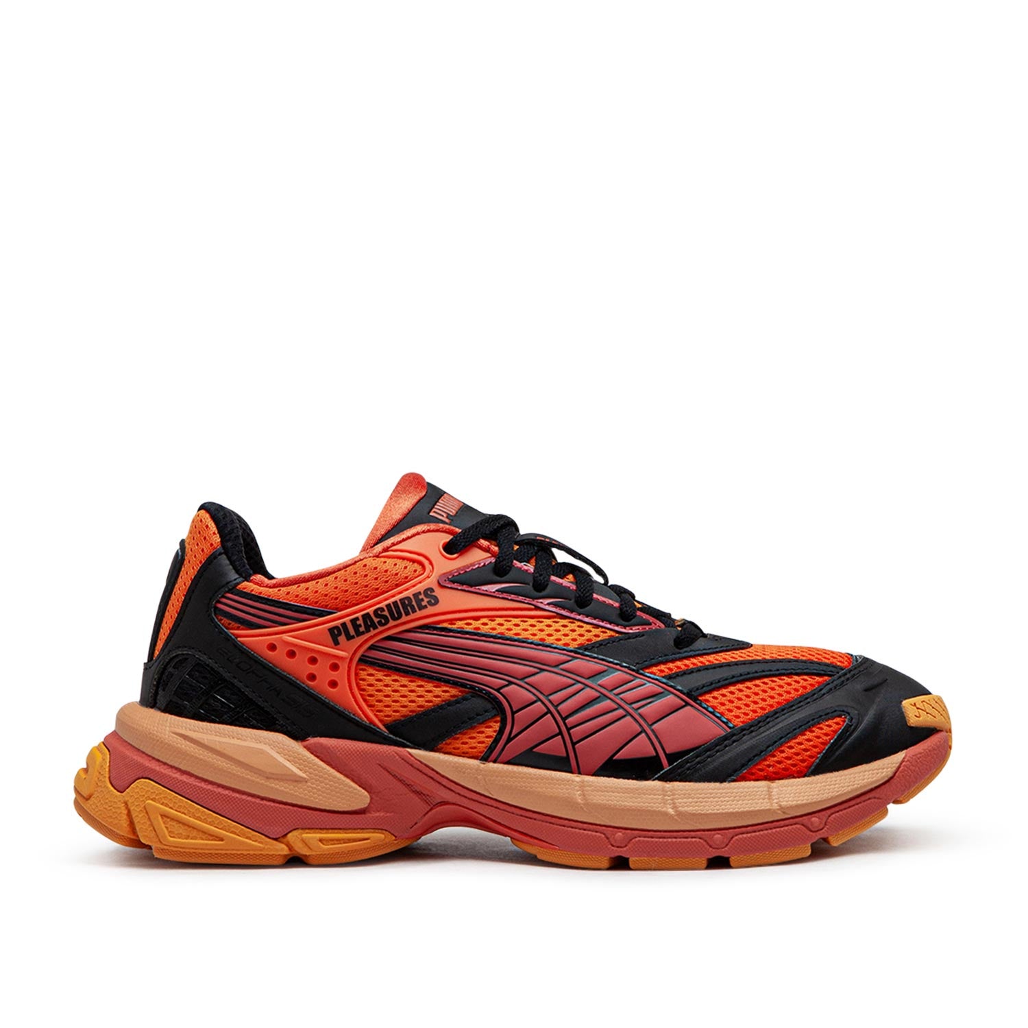 Puma x Pleasures Velophasis Layers Orange Black 393301 02 Allike Store