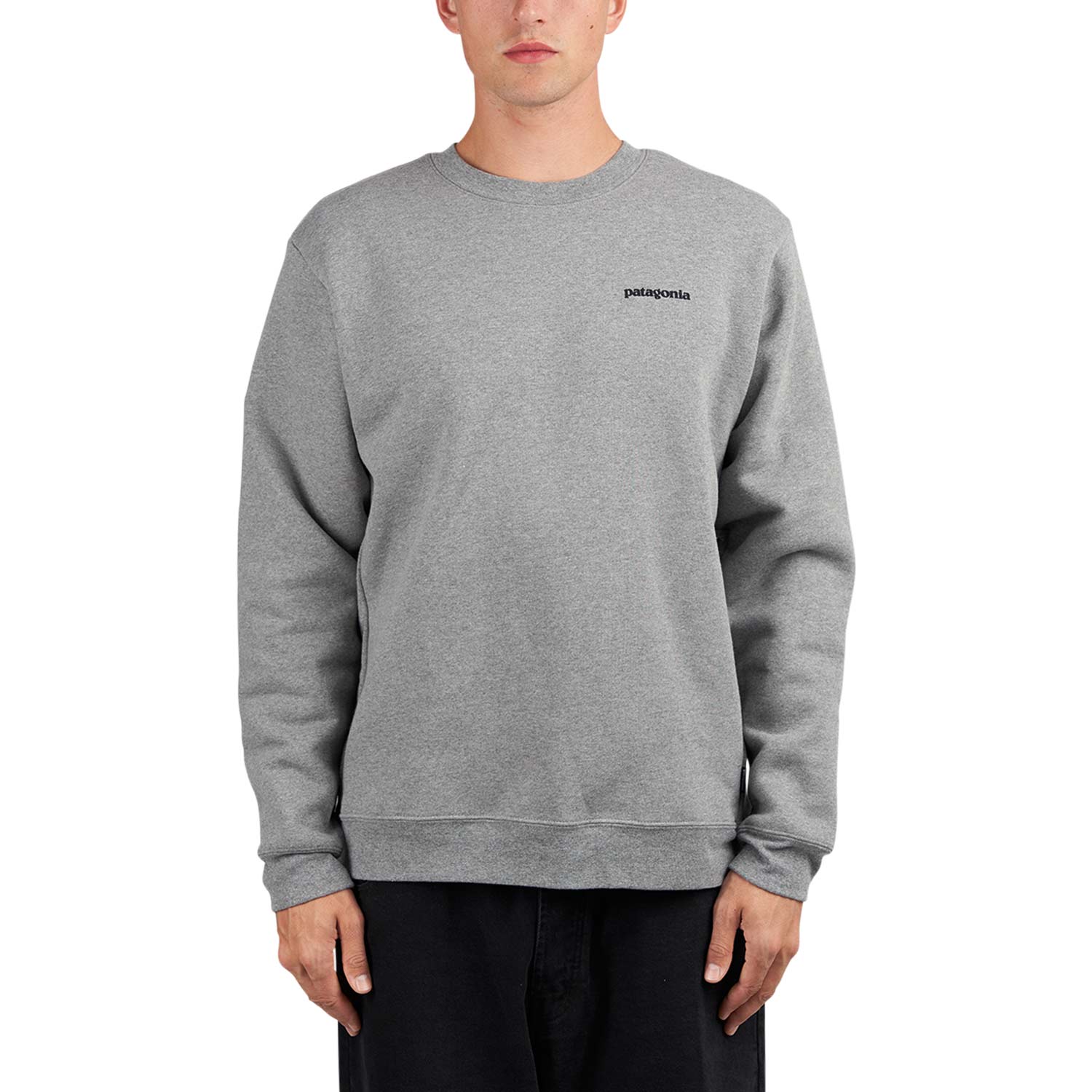 Patagonia Fitz Roy Icon Uprisal Crew Sweatshirt Gray