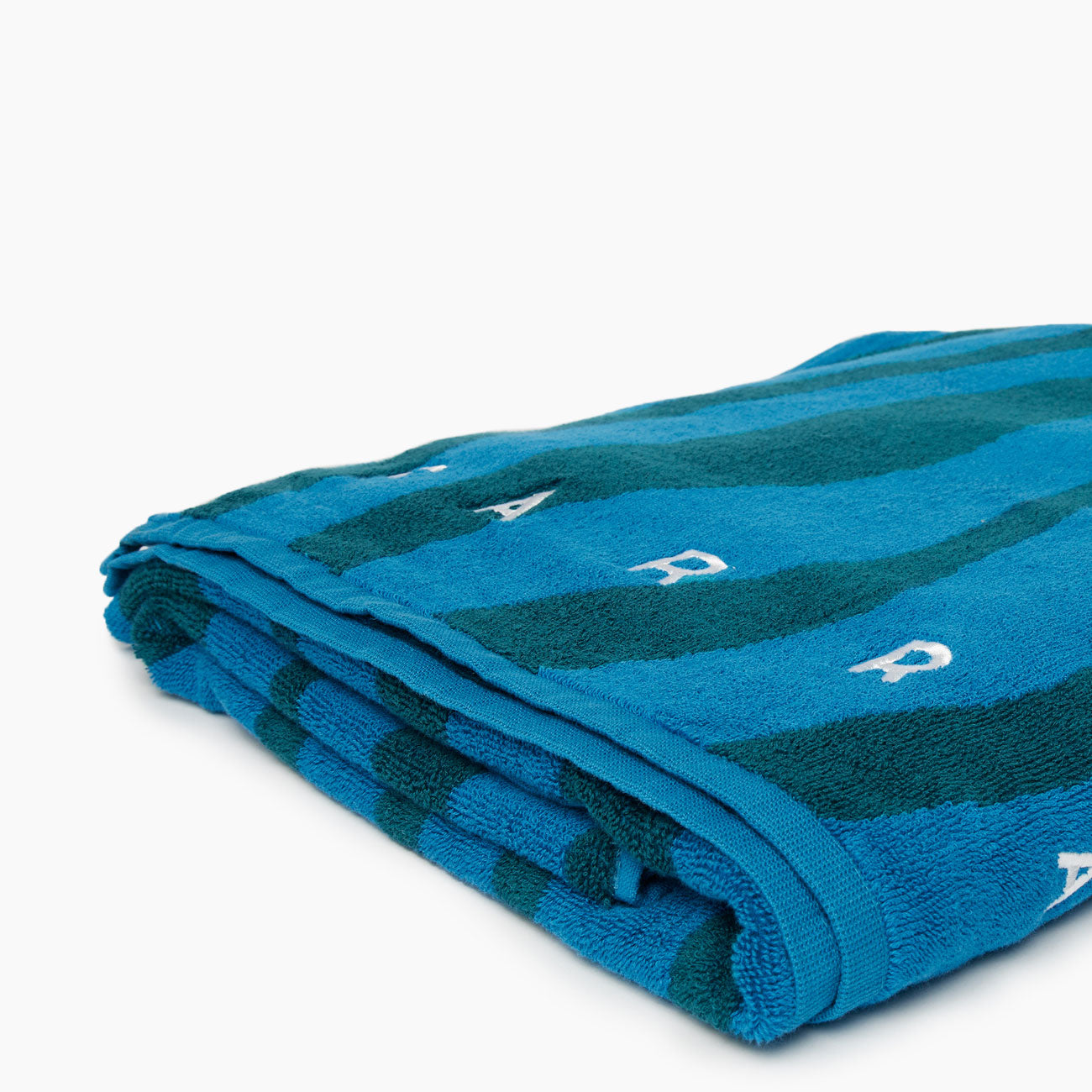 Parra Aqua Weed Waves Beach Towel (Blau / Petrol) - Allike Store